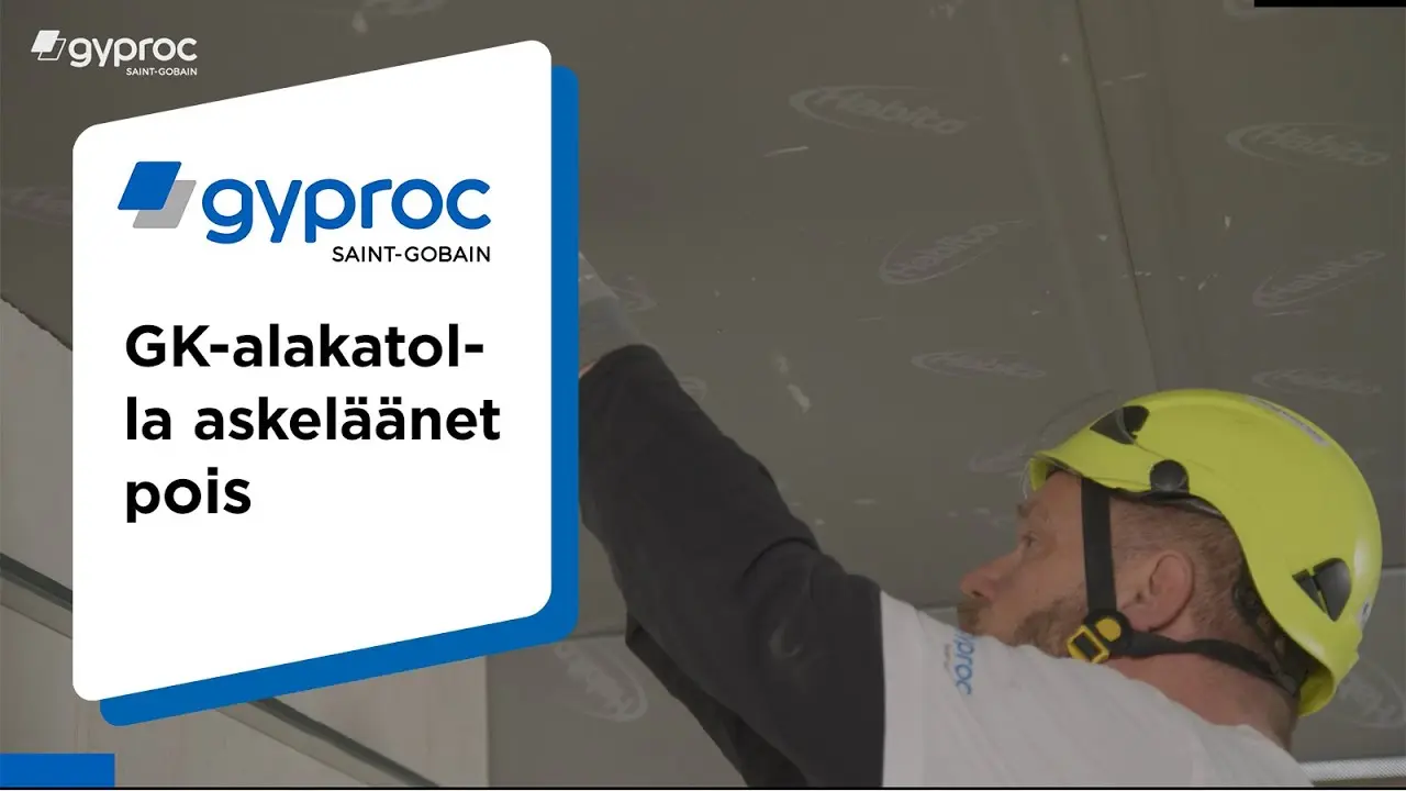 Gyproc asennusohje: GK-alakatolla askeläänet pois thumbnail